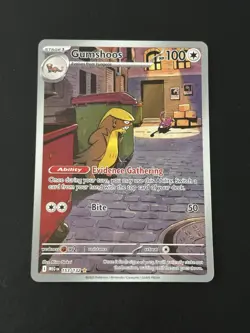 Pokemon TCG Mega Evolutions Gumshoos 153/132 Illustration Rare Card NM - Image 1