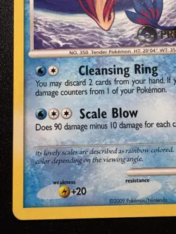 Prerelease Milotic 70/147 Platinum Supreme Victors Pokemon Card Rare Stamped LP - Image 5