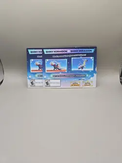 2x Shiny Koraidon & Miraidon Pokemon Scarlet Violet Code Card - Gamestop - Image 1