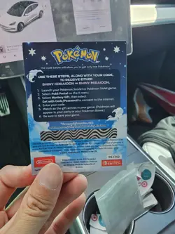 Pokemon Scarlet and Violet Shiny Koraidon OR Miraidon Gamestop Promo Card Code - Image 2