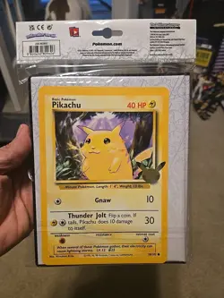 Pokemon 25th Anniversary First Partner Collector's Binder Jumbo Cards + Pikachu - Image 2