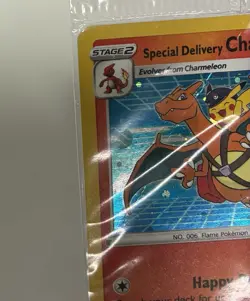 Damage Crease/Burn Special Delivery Charizard SWSH075 Sword & Shield Promo Card - Image 3