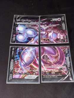 Mewtwo V-UNION [Set of 4] SWSH: Sword & Shield Promo Cards Holo NM - Image 1