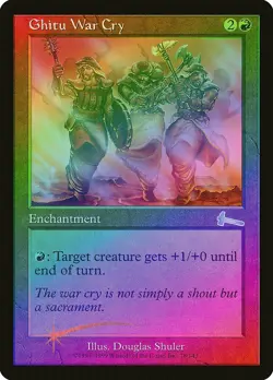 Ghitu War Cry FOIL Urza's Legacy NM Red Uncommon MAGIC GATHERING CARD ABUGames - Image 1