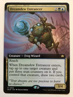 MTG Bloomburrow Dreamdew Entrancer Extended Art 0365 NM Rare - Image 1