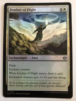 MTG Bloomburrow Feather Of Flight Foil 0013 NM - Image 1