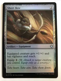 MTG Bloomburrow Short Bow Foil 0248 NM - Image 1
