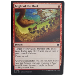 x4 Might of the Meek Bloomburrow Red Instant Common Playset M/NM MTG BLB TCG CCG - Image 1