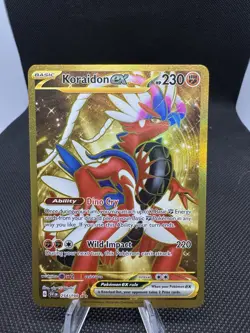 Pokemon TCG Koraidon ex 254/198, Scarlet & Violet Base Set, Holo Near Mint - Image 1