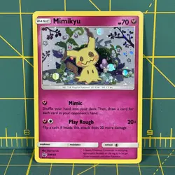 Mimikyu Promo SM163 Team Up Blister Pokemon Card Excellent LP Sun & Moon Holo - Image 1