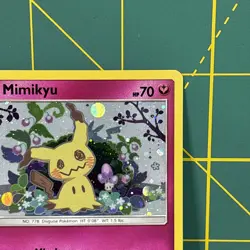 Mimikyu Promo SM163 Team Up Blister Pokemon Card Excellent LP Sun & Moon Holo - Image 5