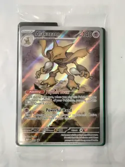 Pokemon TCG Alakazam 009 Mega Evolutions ETB Promo NM Sealed - Image 1