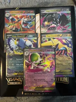 Pokemon Mega Evolutions Lot Of 5 Cards! Mega Gardevoir, Absol, Mawile & More! M - Image 1
