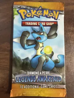Pokemon Diamond & Pearl Legends Awakened Booster Pack Lucario Art New & Sealed - Image 3