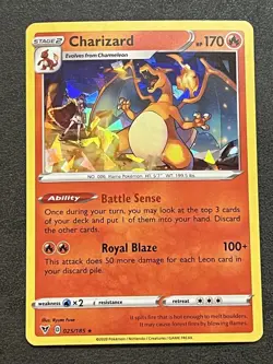 Pokemon TCG Charizard Cracked Ice Promo Vivid Voltage 025/185 Deck Exclusives - Image 1