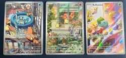 Pokemon TCG Squirtle 148/142, Bulbasaur 143/142, Charmander Illustration Rare - Image 2
