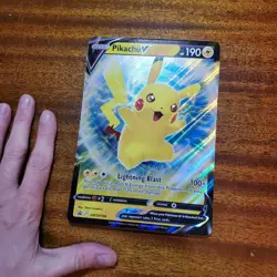 Pokemon TCG Pikachu V Pokemon Oversized Promos SWSH198 Holo Promo - Image 2