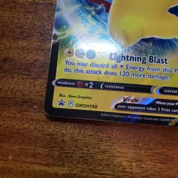 Pokemon TCG Pikachu V Pokemon Oversized Promos SWSH198 Holo Promo - Image 5