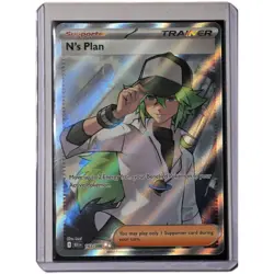Pokemon TCG N's Plan 163/086 Full Art Ultra Rare Sv: Black Bolt Mint NM - Image 1