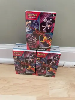 Lot of 3 Pokemon TCG Destined Rivals Booster Bundle 18 Packs SEALED - Image 1