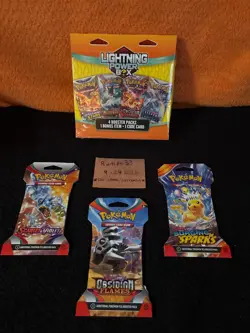 Pokemon TCG Lightning Power Box 4 Pack New Factory Sealed [Box Dent], + Bonus - Image 4