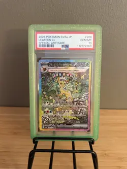 PSA 10 Leafeon EX SAR 200/187 SV8a Terastal Festival Pokemon TCG Japanese - Image 1