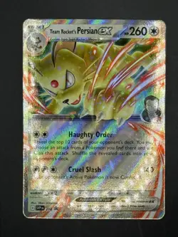 Team Rocket’s Persian ex SVP 218 Pokemon Black Star Promo Destined Rivals - Image 1