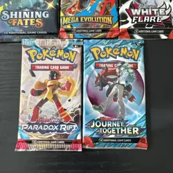 Pokemon TCG Pack Lot Of 5 Packs! Shining Fates, Mega Evolutions, WF, JT, PR - Image 3