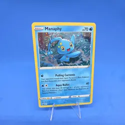 Manaphy SWSH275 GALAXY SWIRL Black Star Promo Mint NM/M Silver Tempest Pokemon - Image 1