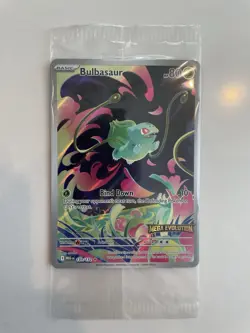 Pokemon Bulbasaur 133/132 English Mega Evolution Stamped Promo SEALED - Image 1