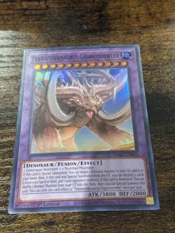 WISU-EN003 Transcendosaurus Gigantozowler :: 1st Edition Mint YuGiOh HOLO - Image 1