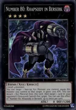 Number 80: Rhapsody in Berserk Unl Ed Super AP06-EN010 Yu-Gi-Oh! - Image 1