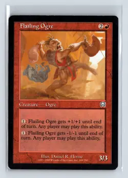 FLAILING OGRE - MTG Magic the Gathering Card - Mercadian Masques - Uncommon - Image 1