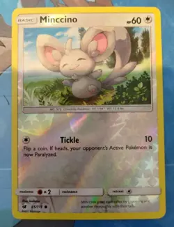 Minccino - 85/111 - Crimson Invasion - Reverse Holo - Pokemon TCG Card - NM! - Image 1