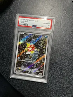 PSA 10 Magikarp Pokemon Card Japanese 080/073 SV1a Triplet Beat AR Alt Art 2023 - Image 3