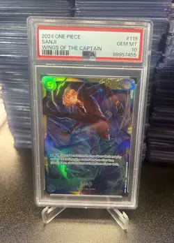 One Piece Card Sanji SEC OP06-119 Wings of the Captain PSA 10 - Image 1