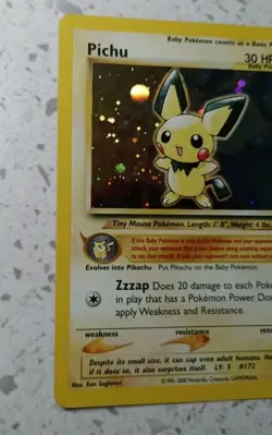 Pichu 12/111 Neo Genesis 2000 Holo Rare WOTC Pokemon Card TCG - Image 3
