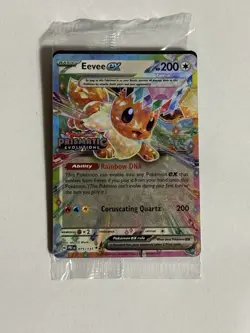 Eevee ex 075/131 Sealed Stamped Promo Card Prismatic Evolutions Pokemon TCG - Image 1