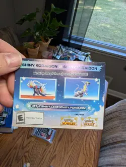 Shiny Koraidon / Miraidon GameStop Unused Code Card Pokemon Scarlet Violet NEW - Image 1