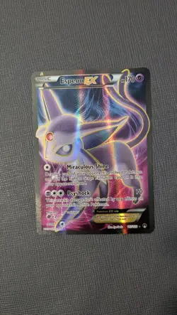 Espeon EX - 117/122 - Pokemon Breakpoint XY Full Art Ultra Rare Card NM - Image 1
