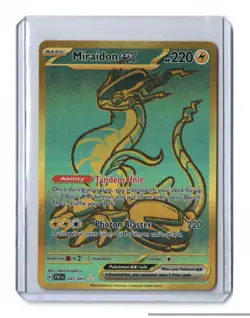 Pokemon TCG Miraidon EX Scarlet & Violet Paldean Fates Hyper Rare Card 243/091 - Image 1
