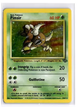 Pinsir 9/64 Jungle Set Holo Rare Vintage 1999 Pokemon Card - Image 1