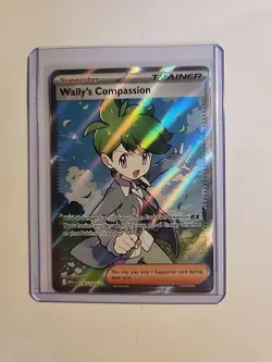 Wally's Compassion Mega Evolutions 176/132 Secret Rare Pokemon Card - Image 1