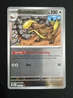Gumshoos 110/132 1st Edition Mega Evolution Pokemon Card NM - Image 1