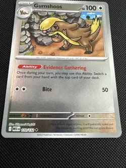Gumshoos 110/132 1st Edition Mega Evolution Pokemon Card NM - Image 3