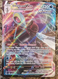 Inteleon VMAX 079/264 NM Ultra Rare Holo - 2021 Pokemon TCG Fusion Strike Card - Image 1