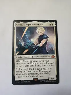 Magic the Gathering Final Fantasy Cloud Midgar Mercenary Card M0010-REGULAR - Image 1