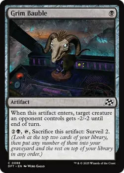Grim Bauble Light Play, English Magic the Gathering MTG Aetherdrift - Image 1