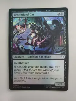 MTG Venomized Cat Marvel's Spider-Man Foil Common - Image 1