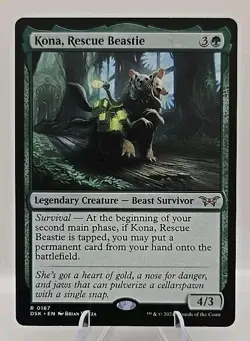 Kona, Rescue Beastie (0187) MTG Duskmourn: House of Horror Regular - Image 1
